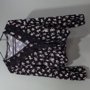 Floral and lace shirt